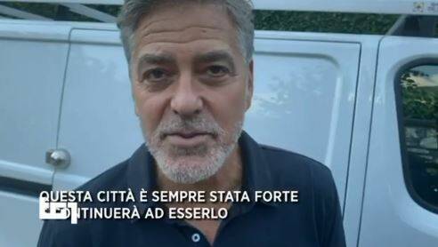 george clooney disastro laglio