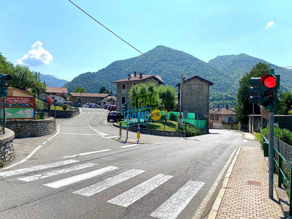 dizzasco tratto centrale paese lavori sistemazione in vista cantiere tremezzina