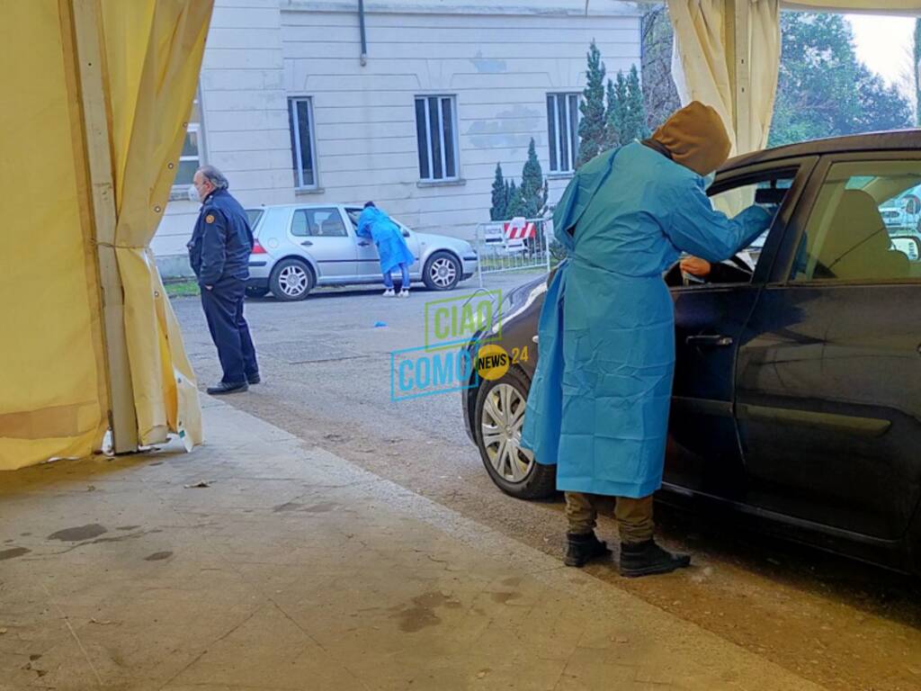 area tamponi como san martino auto coda oggi per test