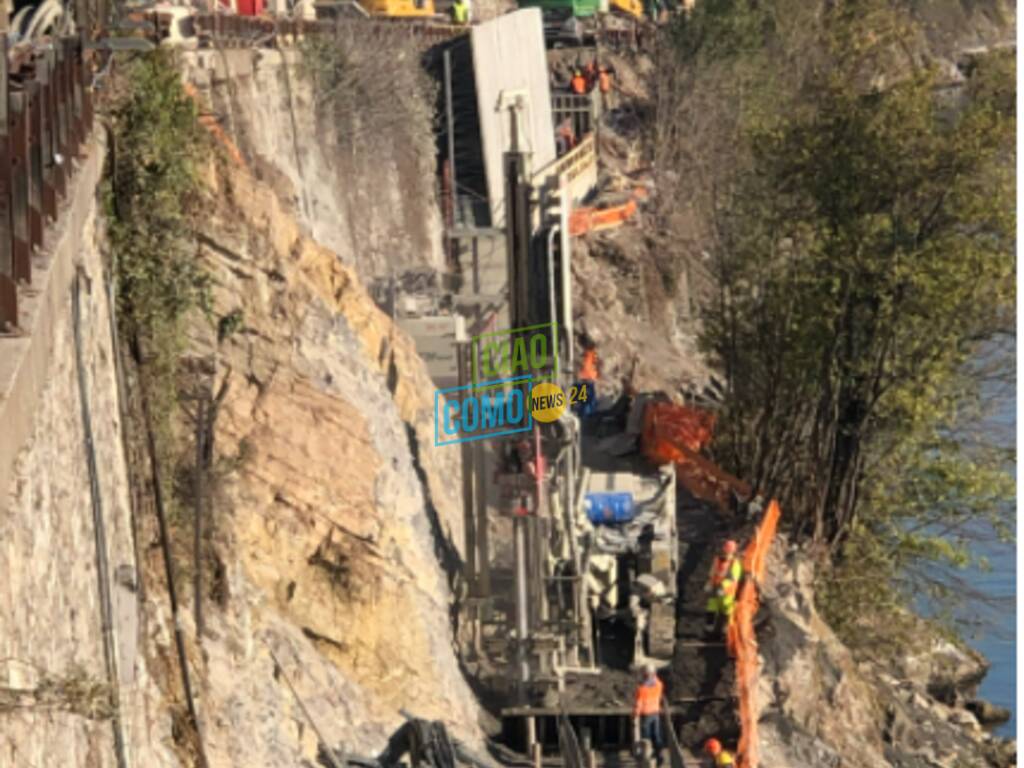 cantiere della variante tremezzina colonno immagini cantiere operai lavori