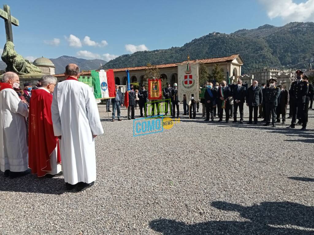 25 aprile a como cerimonia giardini a lago ed al cimitero monumentale