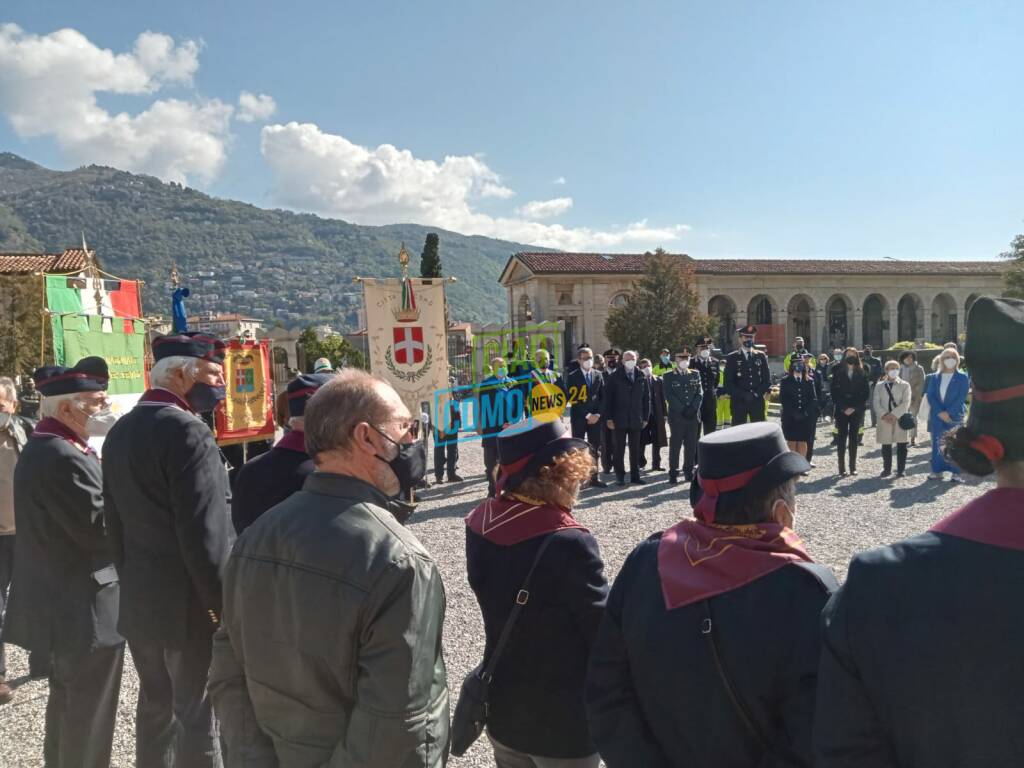 25 aprile a como cerimonia giardini a lago ed al cimitero monumentale