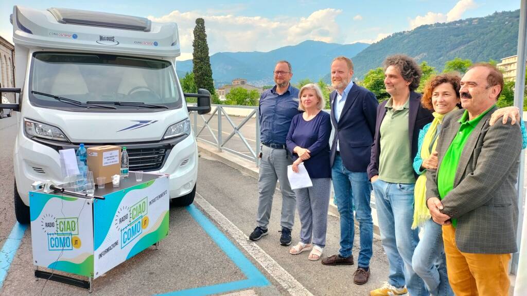 il camper candidati sindaco Ticosa