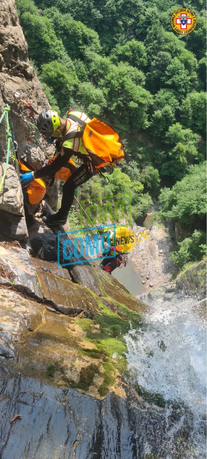 soccorso alpino esercitazione torrente camogge ad argegno tutti i delegati delle regione