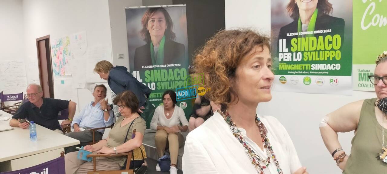 barbara minghetti commenta la sconfitta elettorale sede del suo comitato