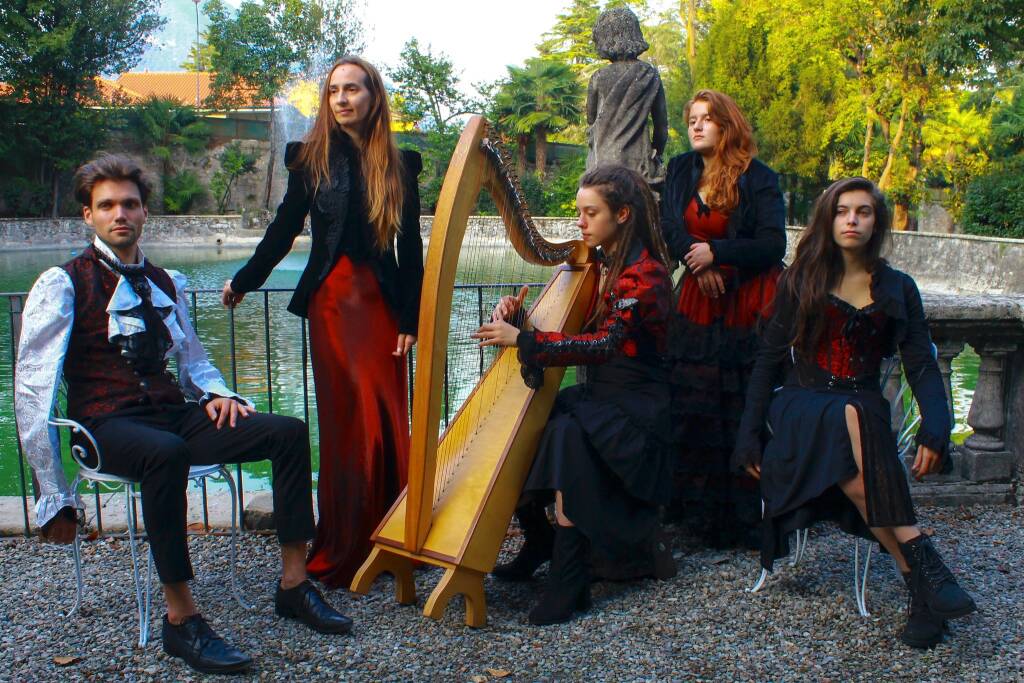 castello baradello mostra bellanca e tinere harpa in fabula