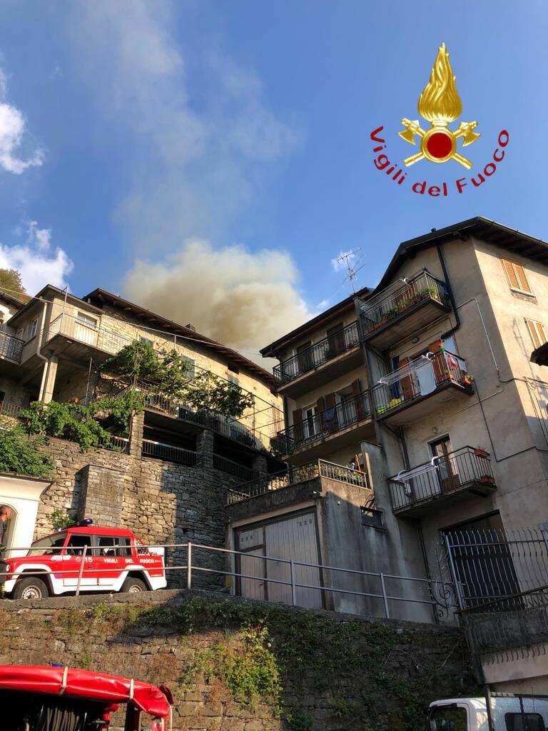 Incendio laboratorio Pognana Lario