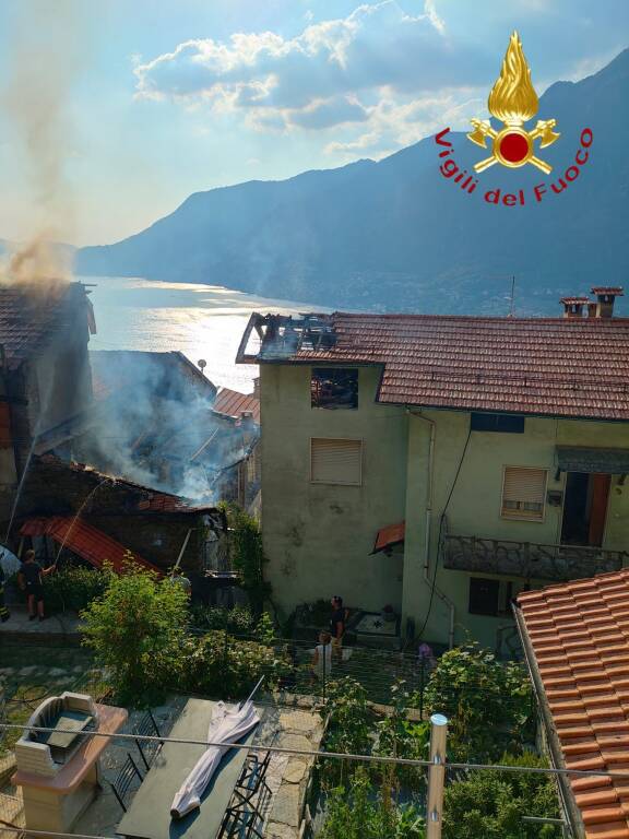 Incendio laboratorio Pognana Lario