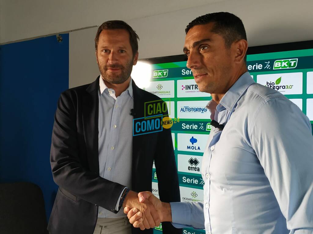 moreno longo presentazione ufficiale nuovo allenatore como con ludi