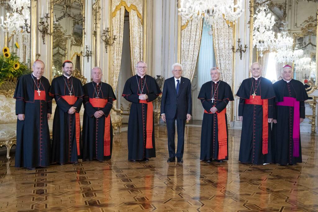 ricevimento al quirinale cardinale oscar cantoni ricevuto da mattarella