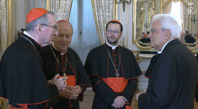 ricevimento al quirinale cardinale oscar cantoni ricevuto da mattarella