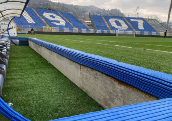 stadio sinigaglia como visto da panchina video sindaco rapinese