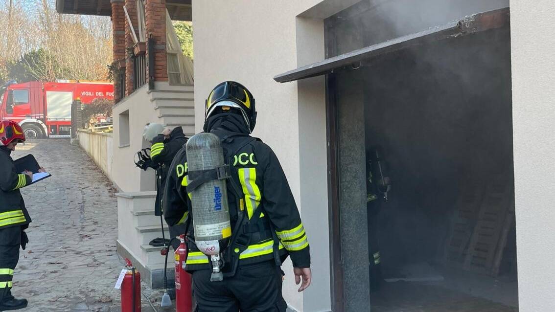 incendio impianto fotovoltaico Cermenate