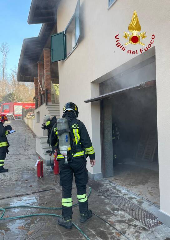 incendio impianto fotovoltaico Cermenate