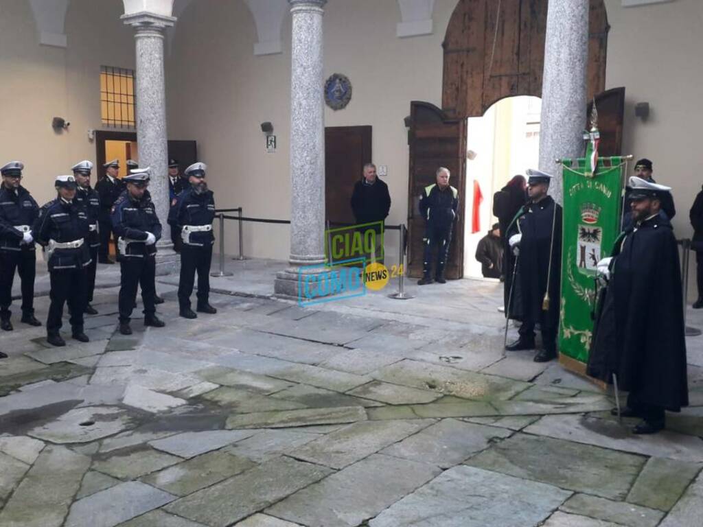 festa polizia locale di Cantù con il sottosegretario del Ministero Nicola Molteni