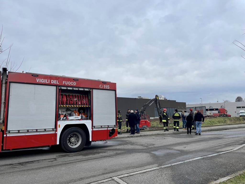 Primi lavori nuova sede vigili del fuoco Cantù