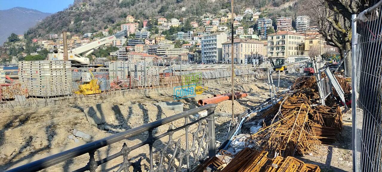 nuovo lungolago di como tratto tra darsena e piazza cavour