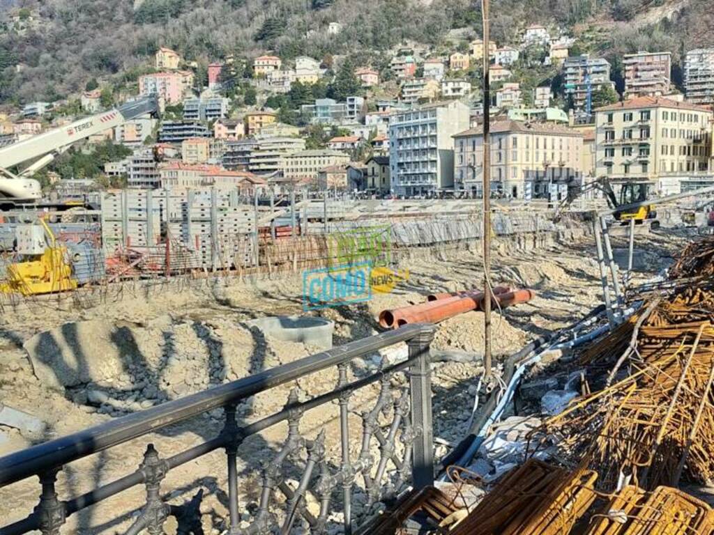 nuovo lungolago di como tratto tra darsena e piazza cavour