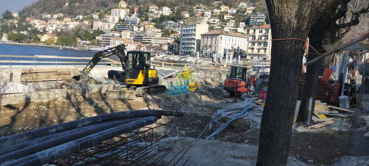 nuovo lungolago di como tratto tra darsena e piazza cavour