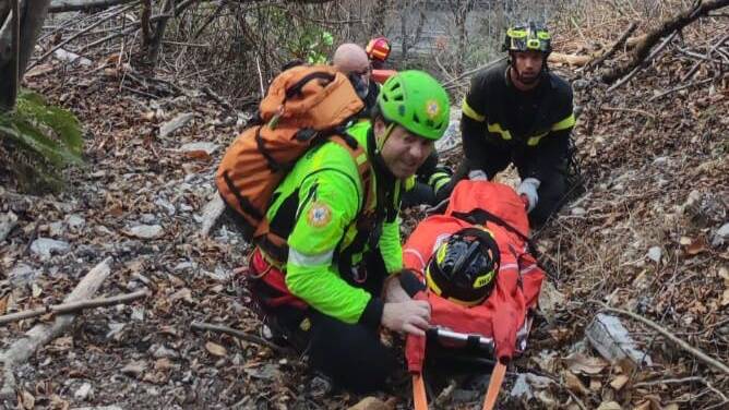 Soccorso turista sospetta frattura Brunate