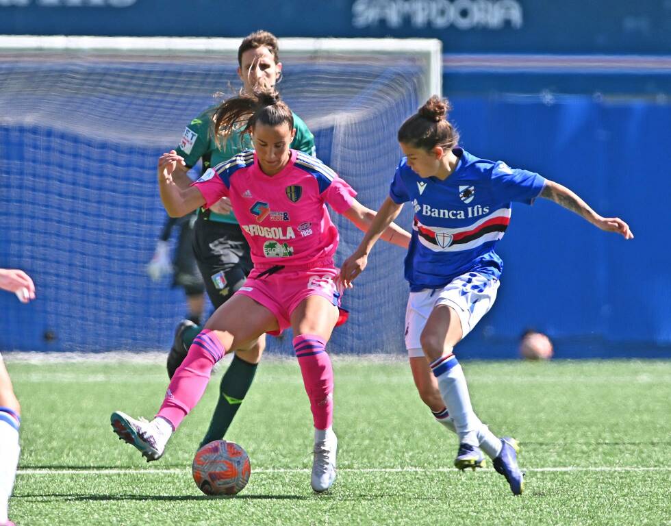 como women prima gara poule salvezza contro la sampdoria a genova