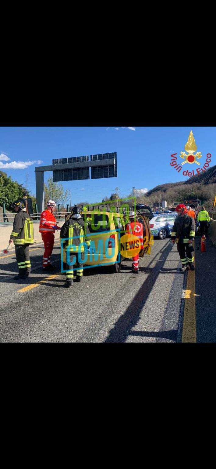 incidenti di oggi a sormano e tamponamento autostrada soccirsi dei vigili del fuoco