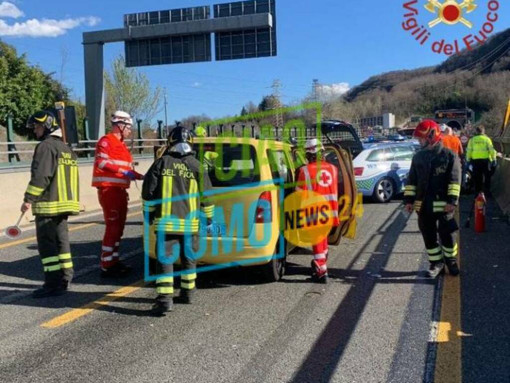 incidenti di oggi a sormano e tamponamento autostrada soccirsi dei vigili del fuoco