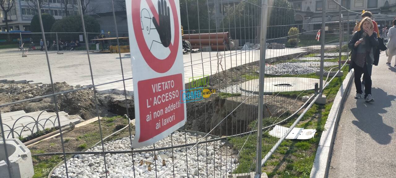 lungolago di como lavori al via per paratie generiche corsie lungolago di como e rete cantiere