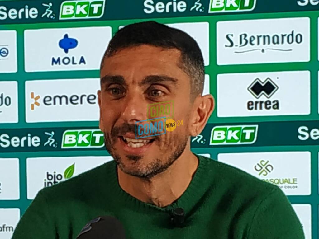 moreno longo allenatore del como presentazione partita con il parma