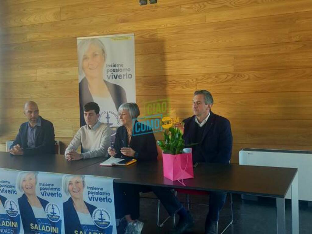 presentazione lista civica simiona saladini candidata sindaco comune di cernobbio