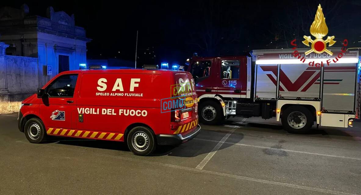 vigili del fuoco soccorrono uomo attaccato da cinghiali zona trincee a monte olimpino