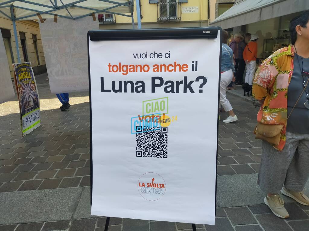 gazebo svolta civica como piazza boldoni per sondaggio sul luna park