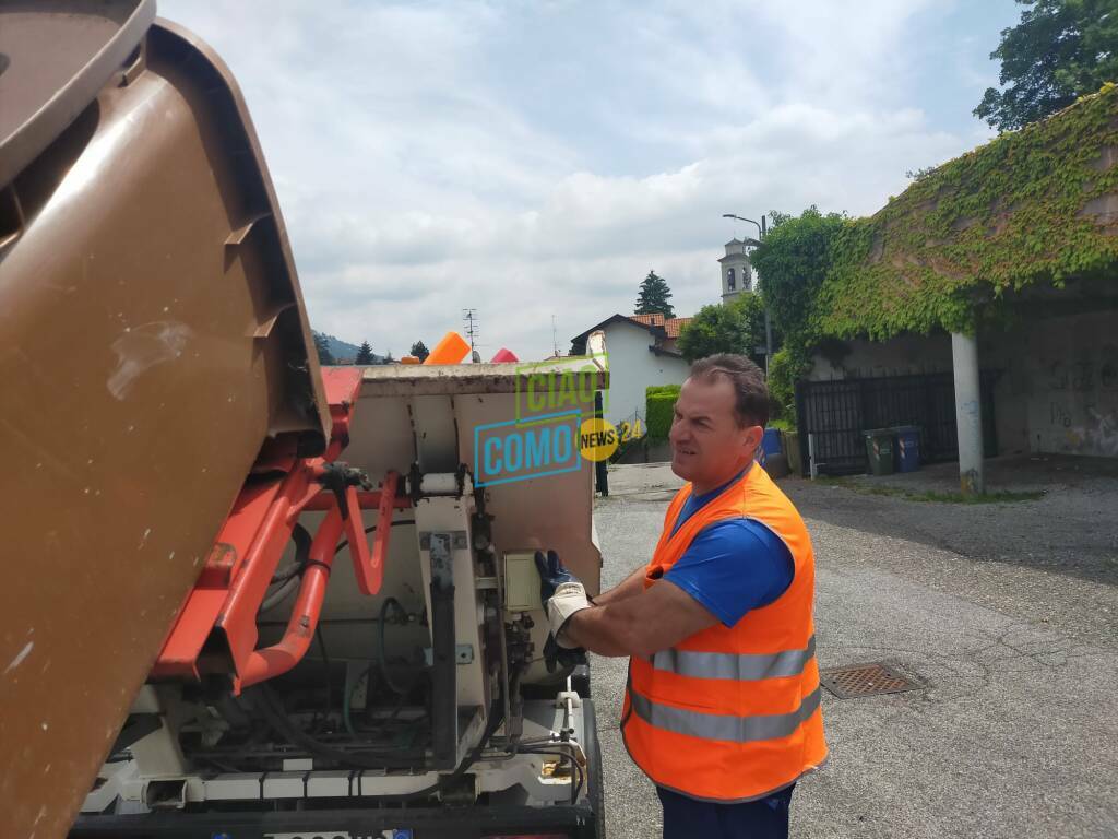 scuola infanzia di monte olimpino via amoretti sopralluogo sindaco ed assessori per rifiuti e degrado