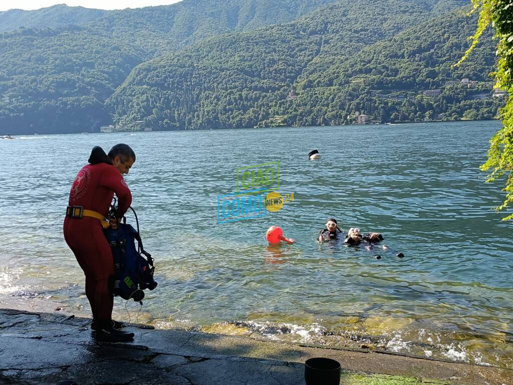 immersione invincible diving con ragazzo paraplegico lago a carate urio per ottenere brevetto sub