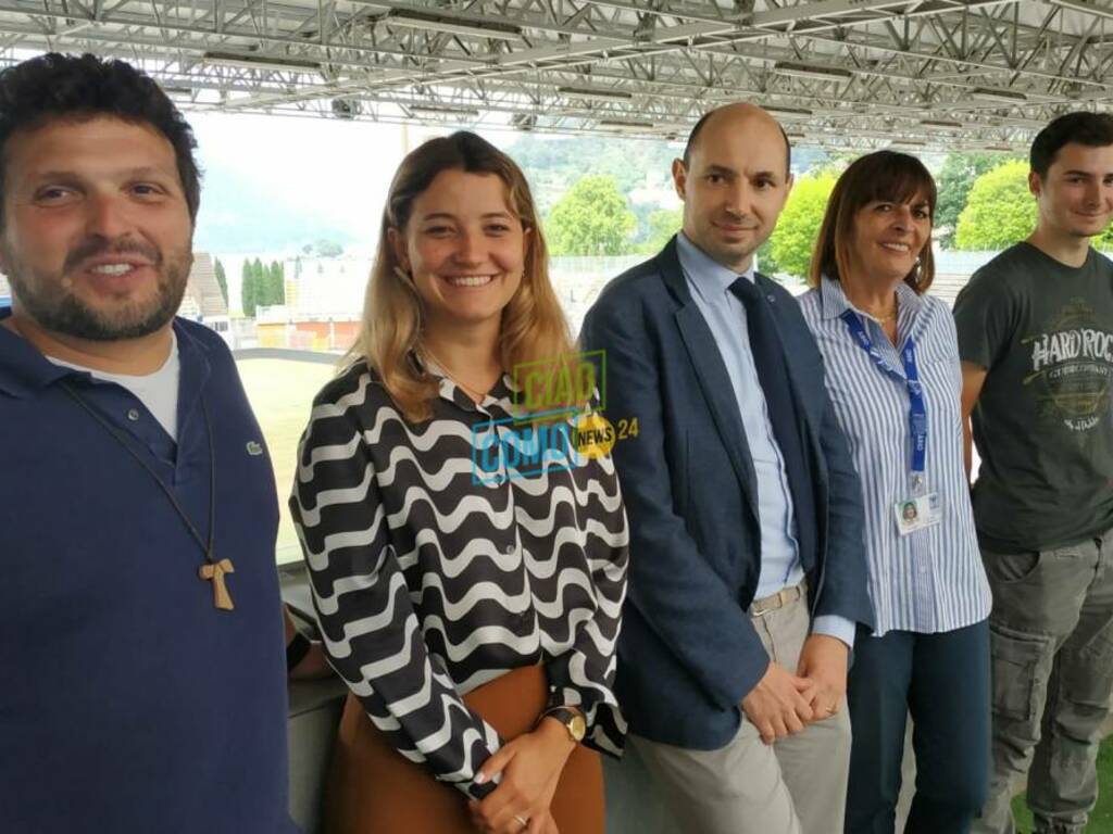 presentazione meeting dei grest a como stadio sinigaglia presentazione quagliarini bottacin don fabio