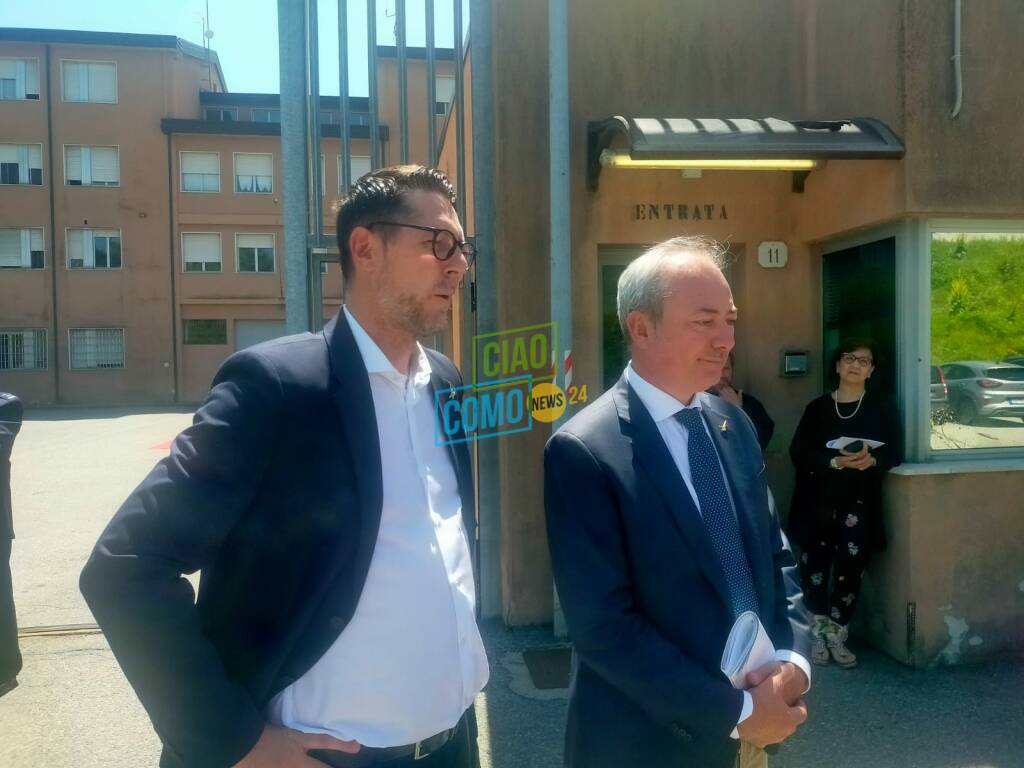 visita carcere del bassone di como sottosegretari ostellari e molteni incontro con agenti