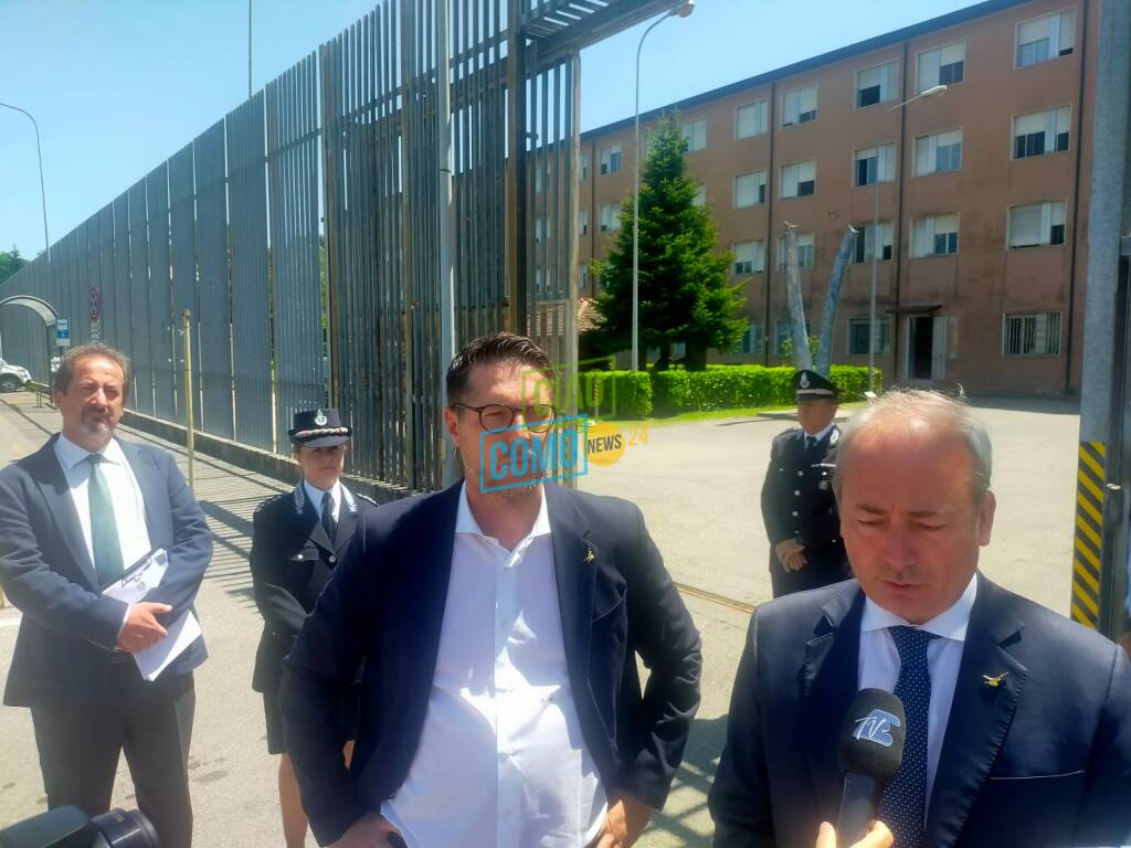 visita carcere del bassone di como sottosegretari ostellari e molteni incontro con agenti