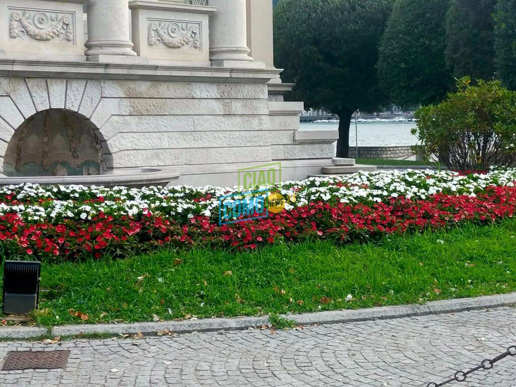 giardini di como prima e dopo intervento di aprica dopo il ferragosto di como