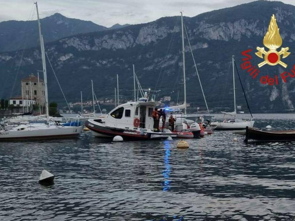 vigili del fuoco sommozzatori pescallo di bellagio recupero turista francese nel lago