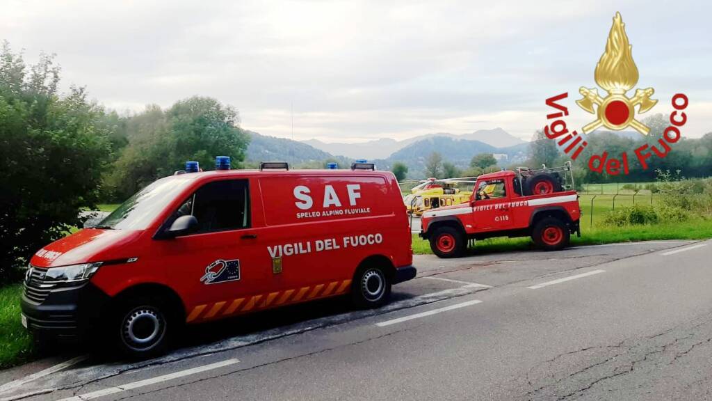 vigili del fuoco sommozzatori pescallo di bellagio recupero turista francese nel lago