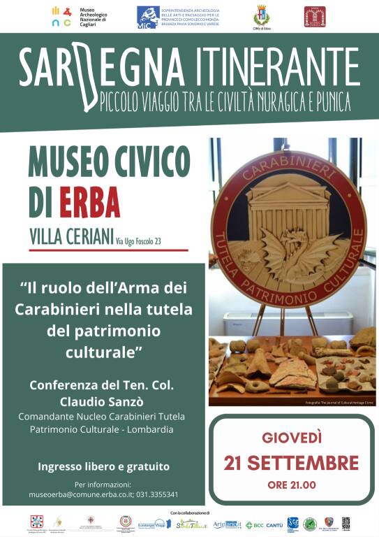 conferenza arma dei carabinieri e tutela patrimonio culturale museo civico di erba