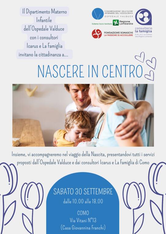 nascere in centro giornata per genitori Valduce