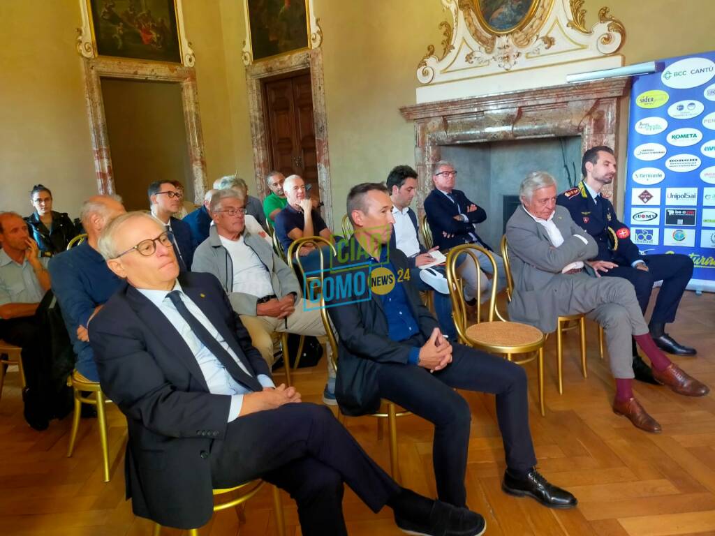 presentazione giro di lombardia da como con rapinese sorrentino ed allocchio