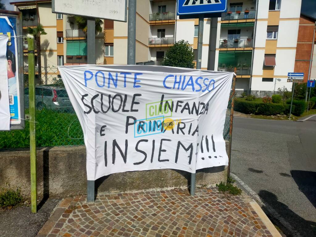 RACCOLTA FIRME PER TRASFERIMENTO E CHIUSURA SCUOLE DI SAGNINO E PONTE CHIASSO MOTTOLA E AMICI