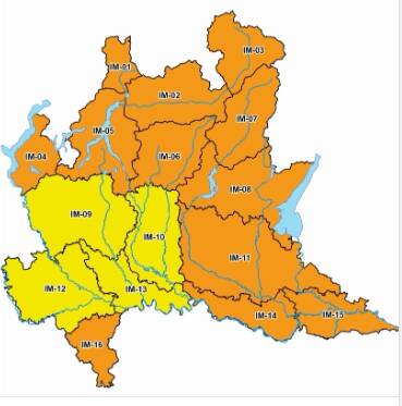 Allerta meteo nel comasco codice arancio e eguiallo assieme sul territorio