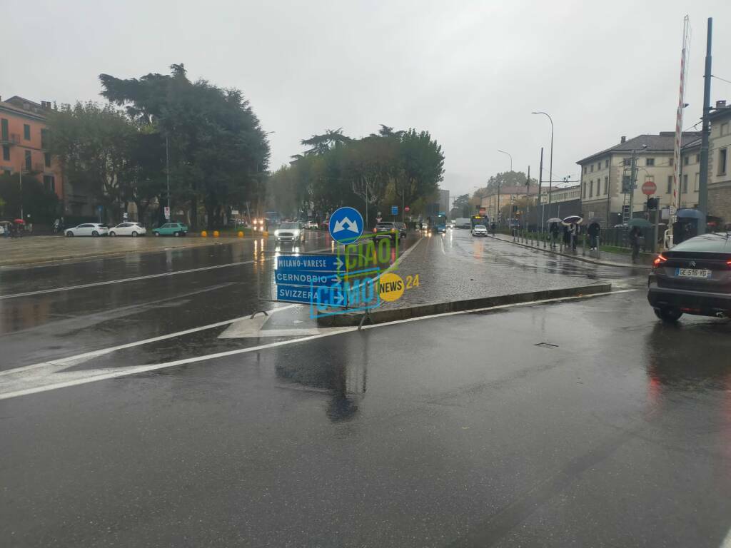 esondazione lago, le strade alternative ztl piazza del popolo cartelli