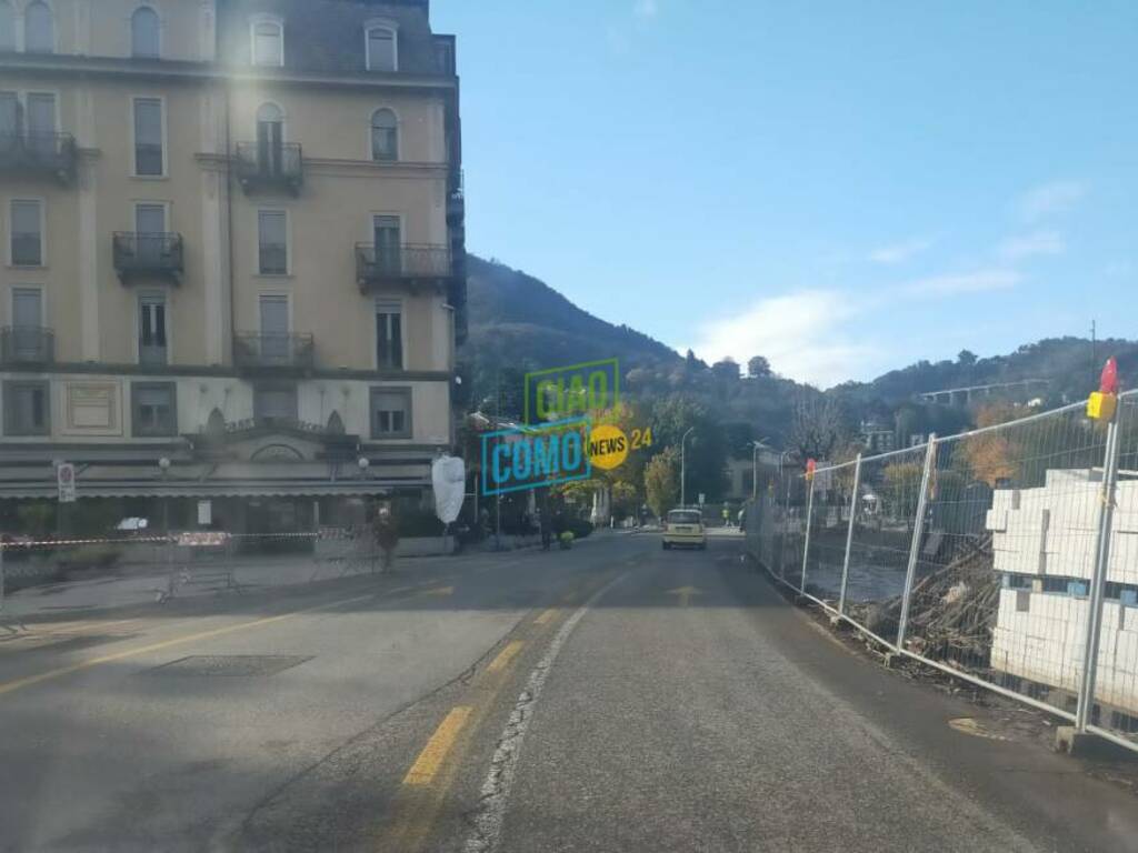 esondazione lago riaperta la seconda corsia al traffico dopo esondazione