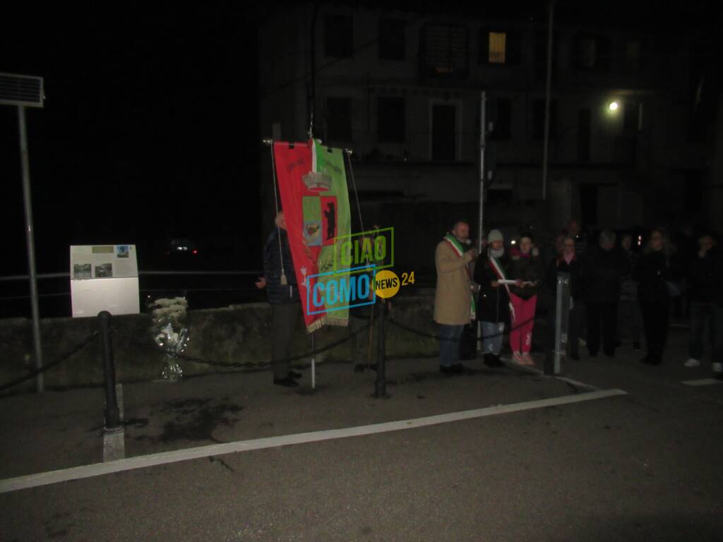 tavernerio celebrazione anniversario alluvione ponte suo cosia e poi messa con sindaco