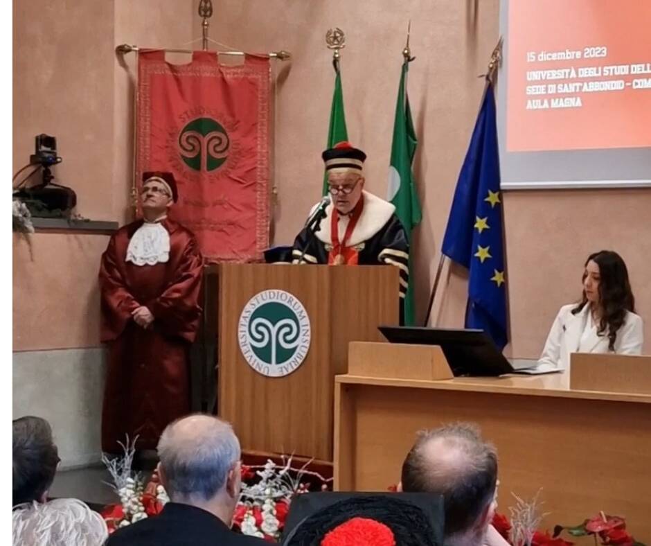 Inaugurazione Anno Accademico 23/24 Università Insubria Como Chiostro Sant'Abbondio