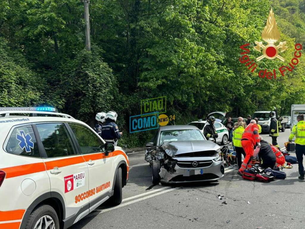 incidente oltrecolle como auto fuori strada e conducente in rianimazione soccorsi strada